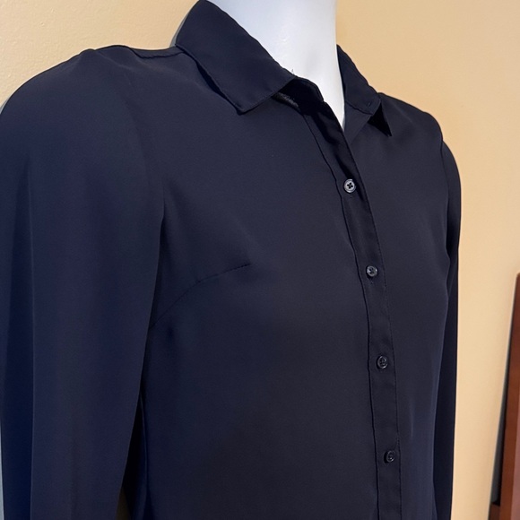 Banana Republic Dark Blue Button Down Shirt - Picture 5 of 11